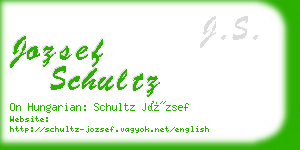 jozsef schultz business card